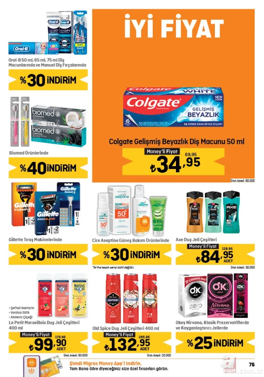 Migros 13 Mayıs indirim kataloğu yayınladı! 2,5KG Baldo Pirinç 134,00 TL, Tekirdağ Köfte 135,95 TL, 5GK Un 68,95 TL, Tuvalet Kağıdı 32’li 199,95 TL’ye satışta 24