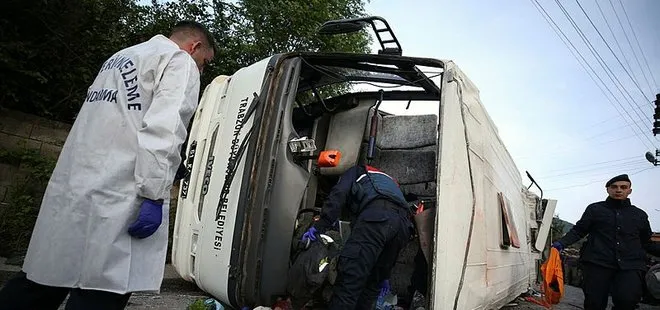 Trabzon’da yolcu otobüsü şarampole devrildi! Çok sayıda ölü ve yaralı var...