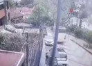 Servis aracının kaza anı kamerada!