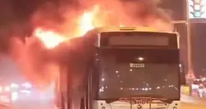 İzmir’de ESHOT otobüsü alevlere teslim oldu