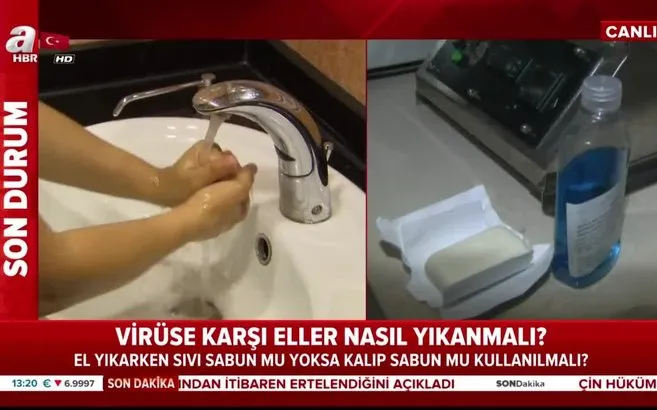 Koronaviruse Karsi Sivi Sabun Mu Kati Sabun Mu Etkili Uzman Isim A Haber De Anlatti Video Ahaber Video Izle