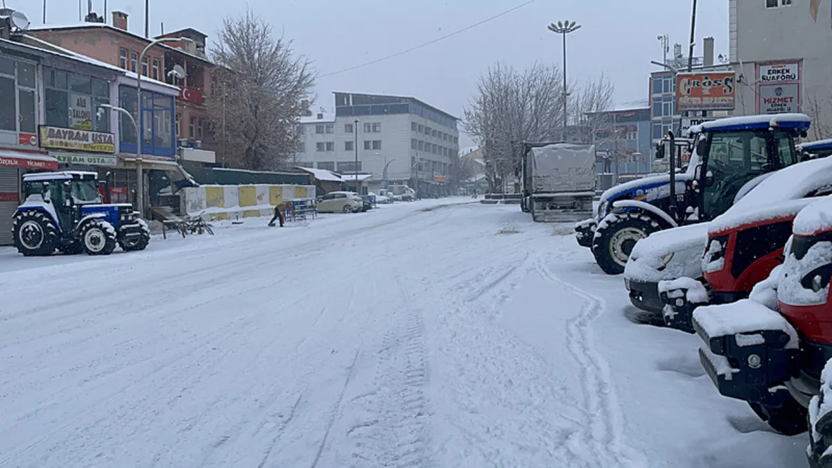 Muş'ta kar nedeniyle 15 köy yolu kapandı