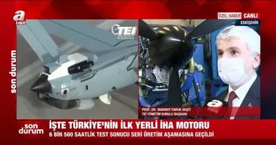 Terörle mücadele Türkiye'nin gücüne güç katacak flaş gelişmeyi A Haber canlı yayında verdi | İlk yerli İHA motoru...