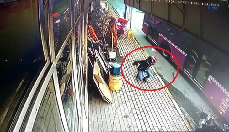 İstanbul Sarıyer’deki feci kazada kıl payı kurtuldu! Dehşet anları kamerada