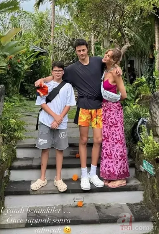 Oğullarıyla tatile giden Çağla Şıkel neye uğradığını şaşırdı! Bali'de korku dolu anlar 2