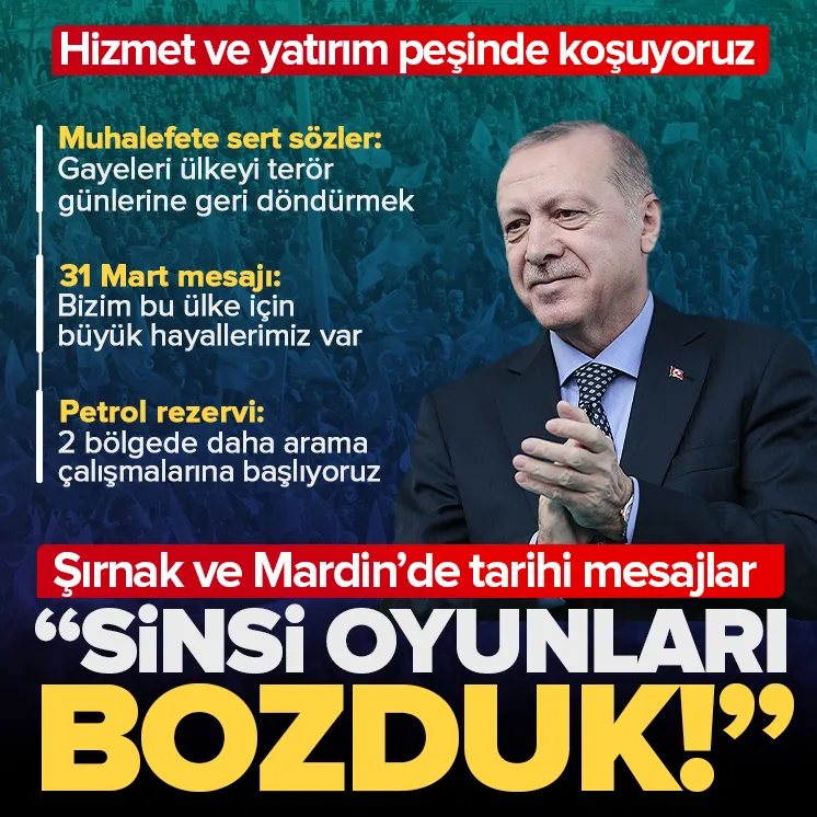 Başkan Erdoğan’dan tarihi mesajlar