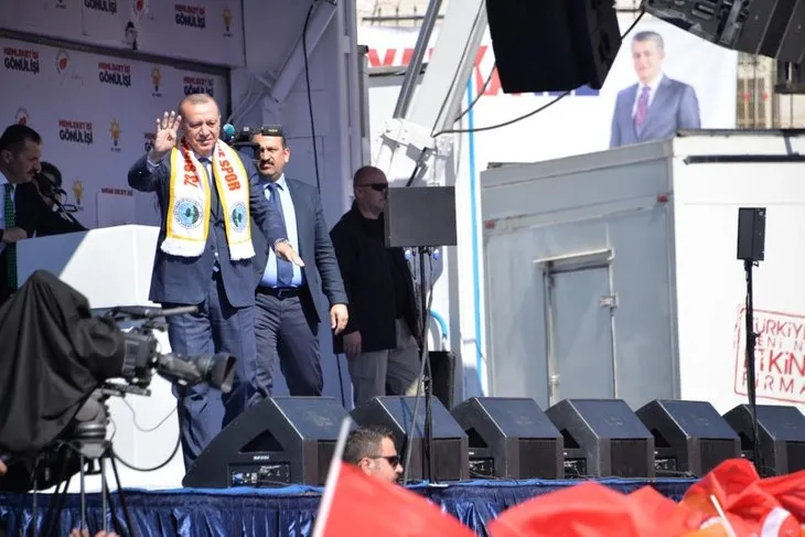 Başkan Erdoğan'a Şırnak'ta sevgi seli