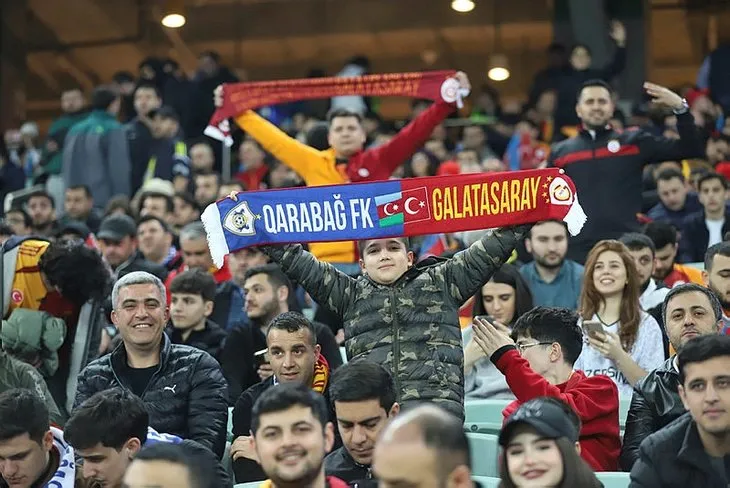 Kardeşlik maçında kazanan Galatasaray! Azerbaycan’da Karabağ ile dostluk maçında özel görüntüler...