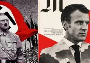 Macron'u Hitler'e benzettiler
