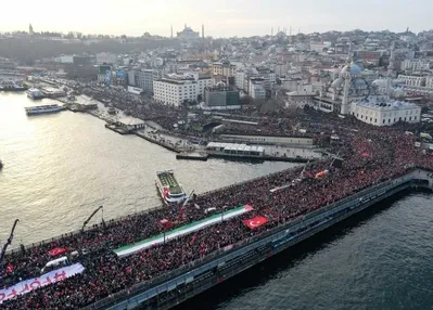 1 Ocak’ta Galata Köprüsü’nde Gazze buluşması