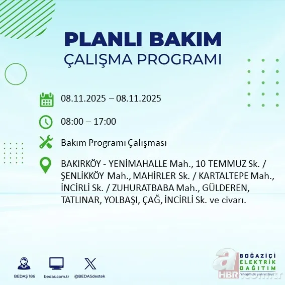 İSTANBUL ELEKTRİK SORGULAMA: 10 saatlik kesinti olacak! Elektrikler ne zaman gelecek, hangi ilçelerde kesin olacak? 4