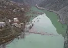 Yusufelinde tarihi köprü sular altında kaldı! 46 metreye yükseldi