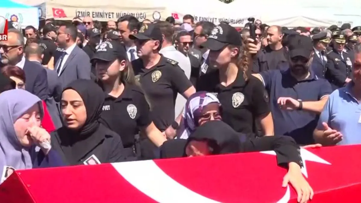Şehit iki polis için İzmir'de tören!