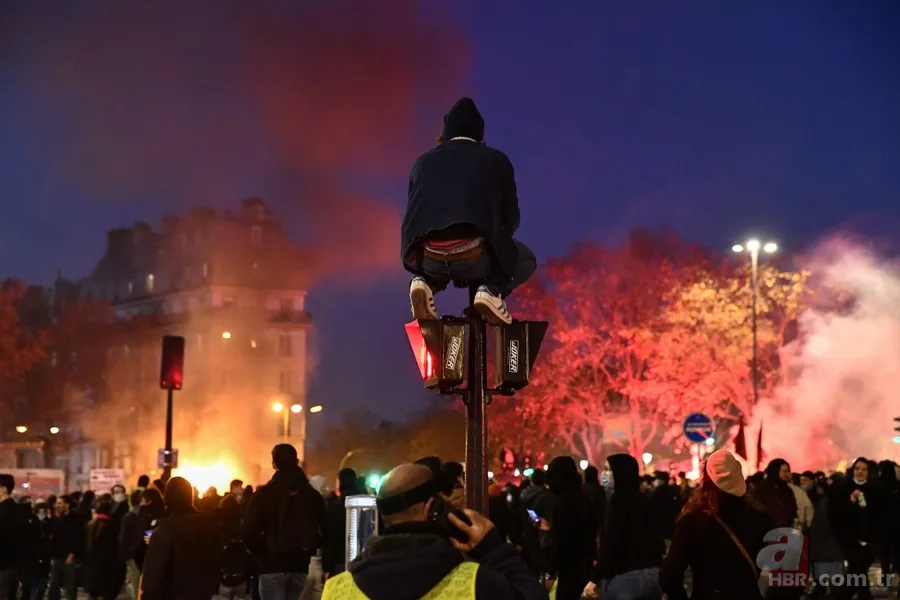 Fransa Cumhurbaşkanı Emmanuel Macron kabul etti: Polis şiddet uyguluyor! 18