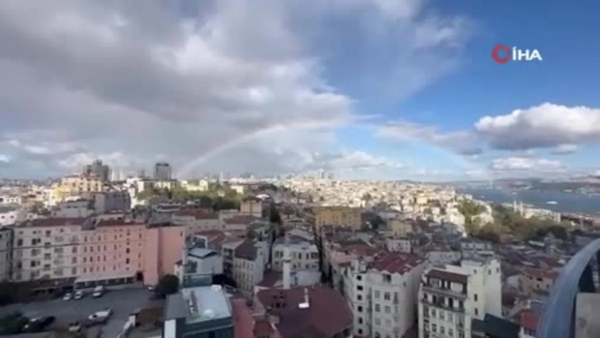 İstanbul’da gökkuşağı sürprizi