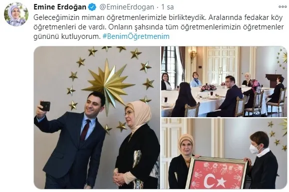 Emine Erdoğan öğretmenler ile bir araya geldi - 1