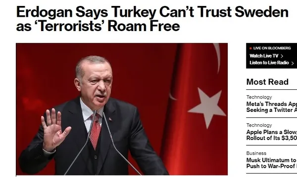 1688760818917.jpg Başkan Erdoğan'ın İsveç çıkışı dünya basınında: Stockholm üzerindeki baskıyı artırdı - 6