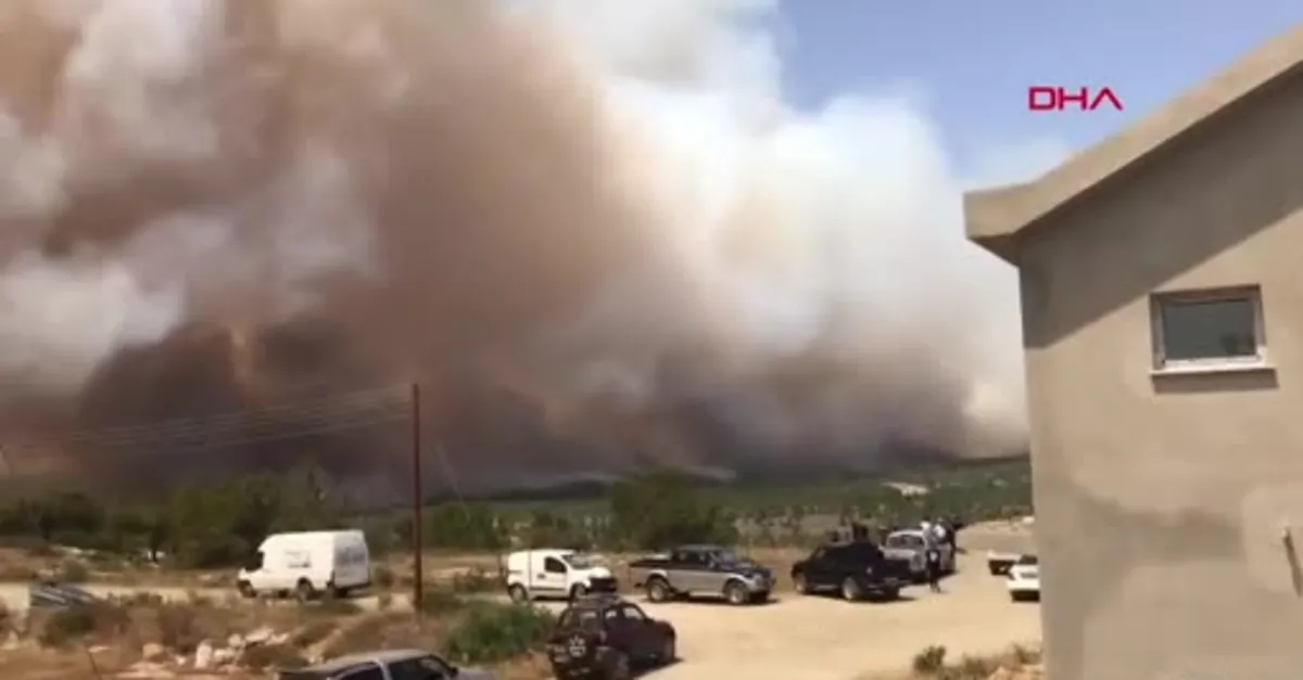 Son dakika: KKTC’de korkutan yangın, Türkiye’den iki helikopter yardıma gitti |Video