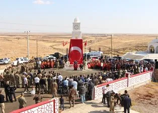Şırnak'ta şehit edilen 5 güvenlik görevlisi için anıt