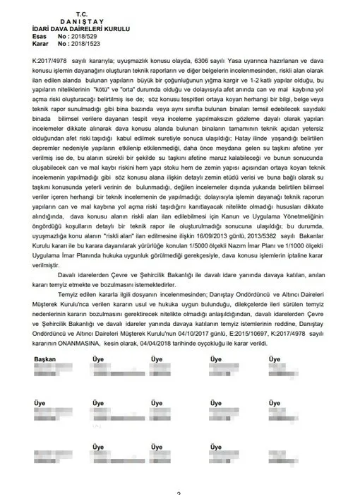 Danıştay kentsel dönüşümü durduran kararı 5 mahalleyi enkaz altında bıraktı! Yüzlerce insan burada can verdi - 1