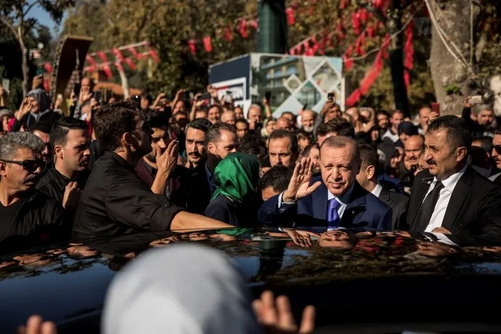 Başkan Erdoğan'a Eyüp Sultan’da sevgi seli