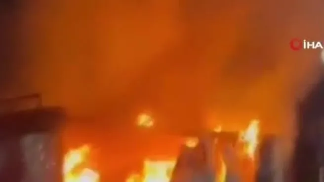 Ankara’da lunaparkta yangın