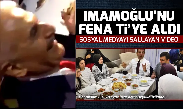 Binali Yıldırımdan Ekrem İmamoğluna iftar göndermesi | Video