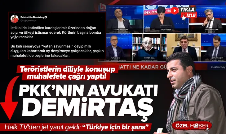 PKK’nın avukatı Demirtaş! Ortaklarına çağrı yaptı