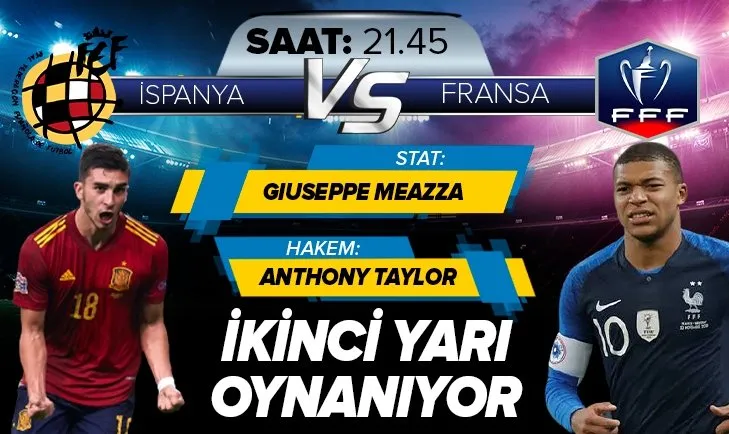 İspanya Fransa maçı hangi kanalda? İspanya Fransa canlı yayın nasıl izlenir?