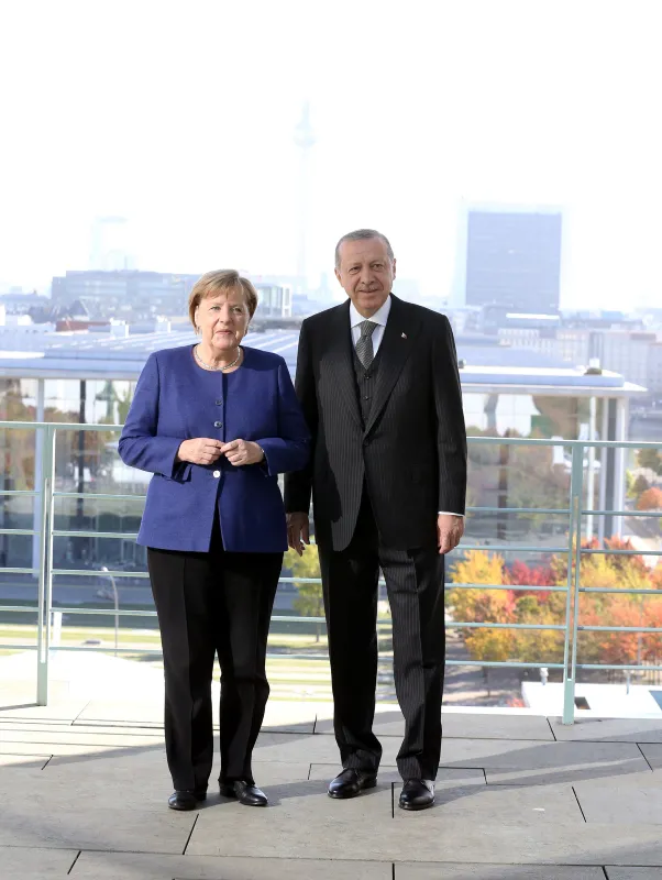 BaÅkan ErdoÄan, Merkel ile kahvaltıda buluÅtu