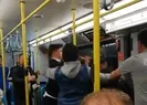 Metroda tekme tokatlı sigara içme kavgası