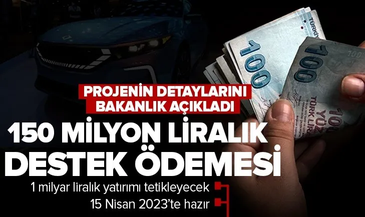 150 milyon liralık destek ödemesi! Bakanlık yeni projeyi açıkladı! Otomobillere yönelik yeni dönem başlıyor...