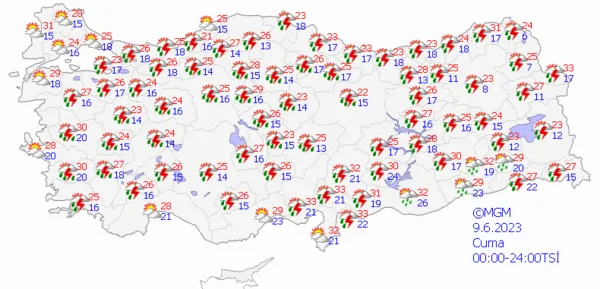 1686236068146.png Güneşli havalara bir süre veda! Kuvvetli sağanak yağış yolda! Meteoroloji'den çok sayıda ile uyarı... - 4
