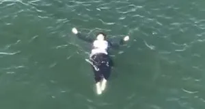 Haliç’te korku dolu anlar!