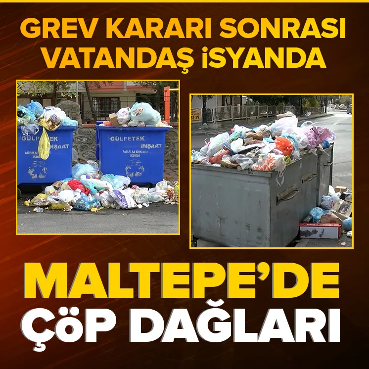 Maltepede çöp yığınları oluştu