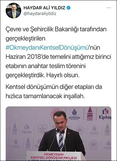 CHP’li İBB Başkanı İmamoğlu bir projeyi daha kendi projesi olarak sundu