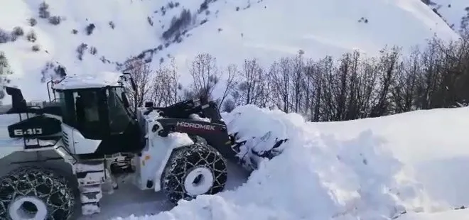 Bingöl’de kar yağışı nedeniyle kapanan 281 köy yolu ulaşıma açıldı