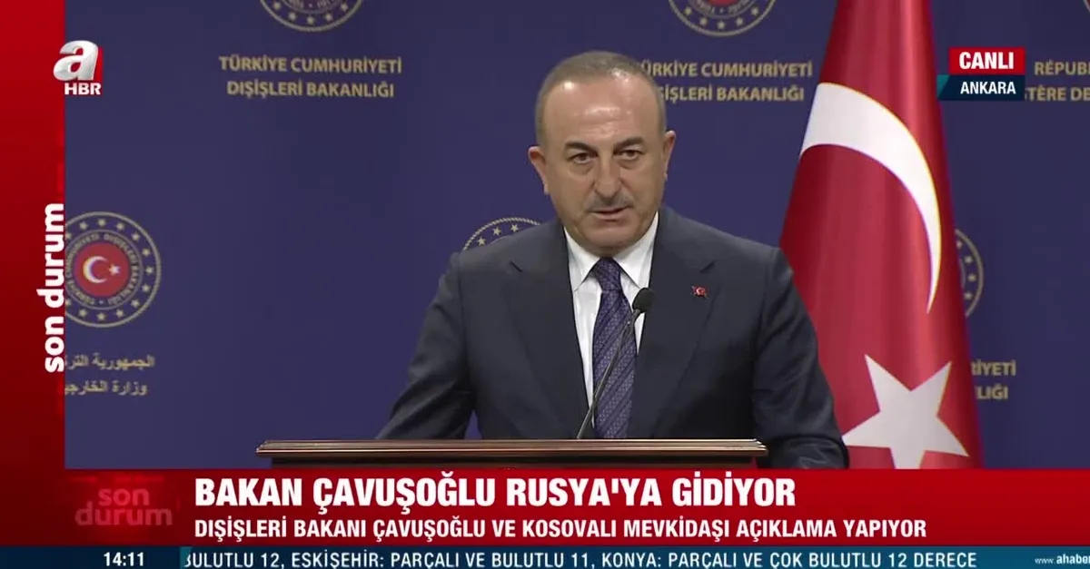Mevlüt Çavuşoğlu Rusya'ya gitti