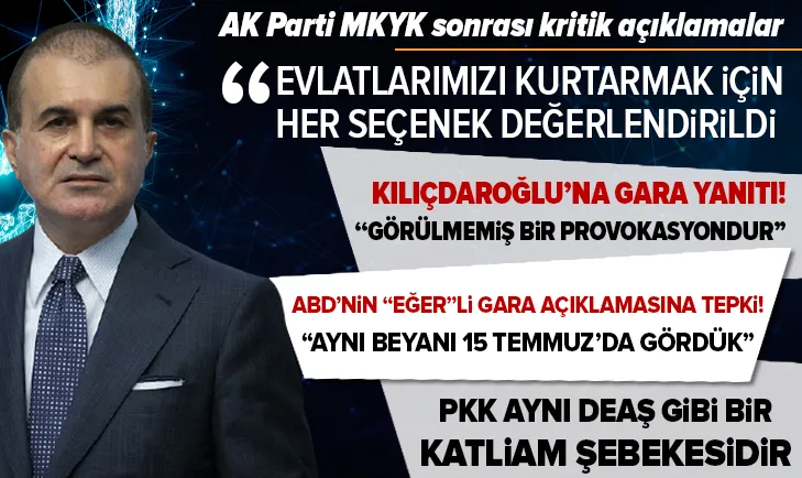 AK Parti MKYK sonrası kritik açıklamalar