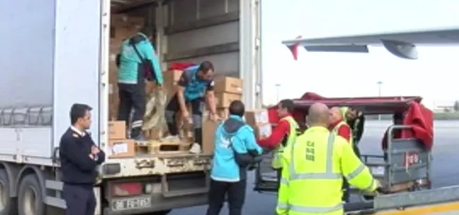 Türkiye’den Gazze’ye yardım eli! Yardım uçağı Mısır’a ulaştı