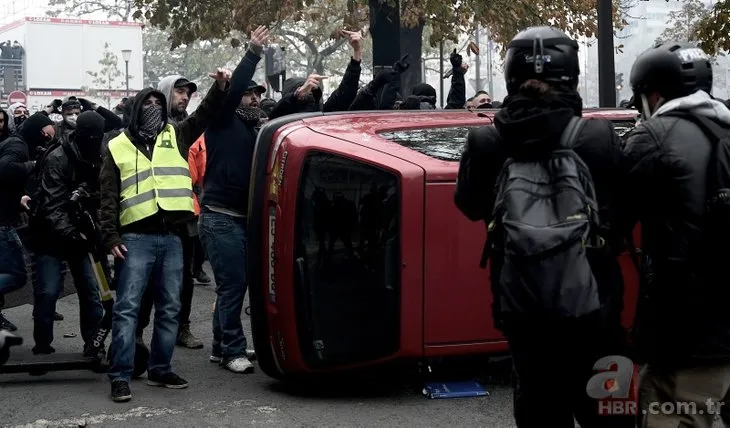 Sarı yelekliler yine sahnede! Paris meydan savaşı