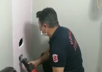 Son dakika | Duvardan sesler geliyordu! Ekipler kırınca gerçek ortaya çıktı