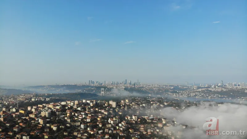 İstanbul'da etkili olan sis kartpostallık görüntüler oluşturdu 25