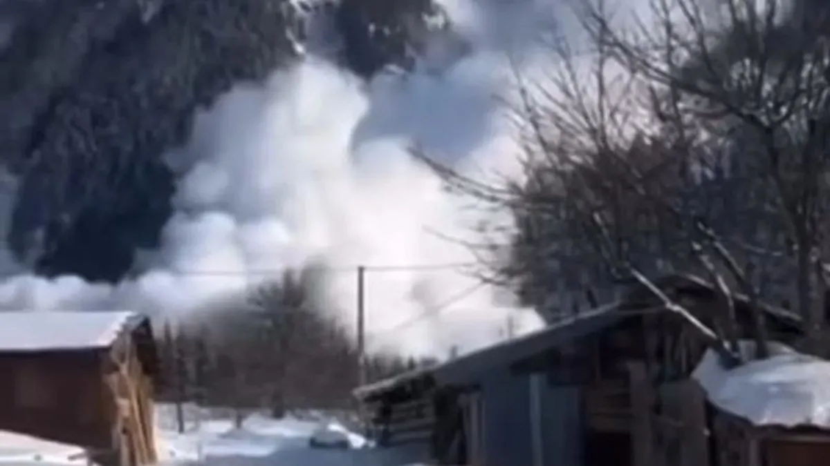 Artvin'de çığ paniği! Saniye saniye kaydedildi