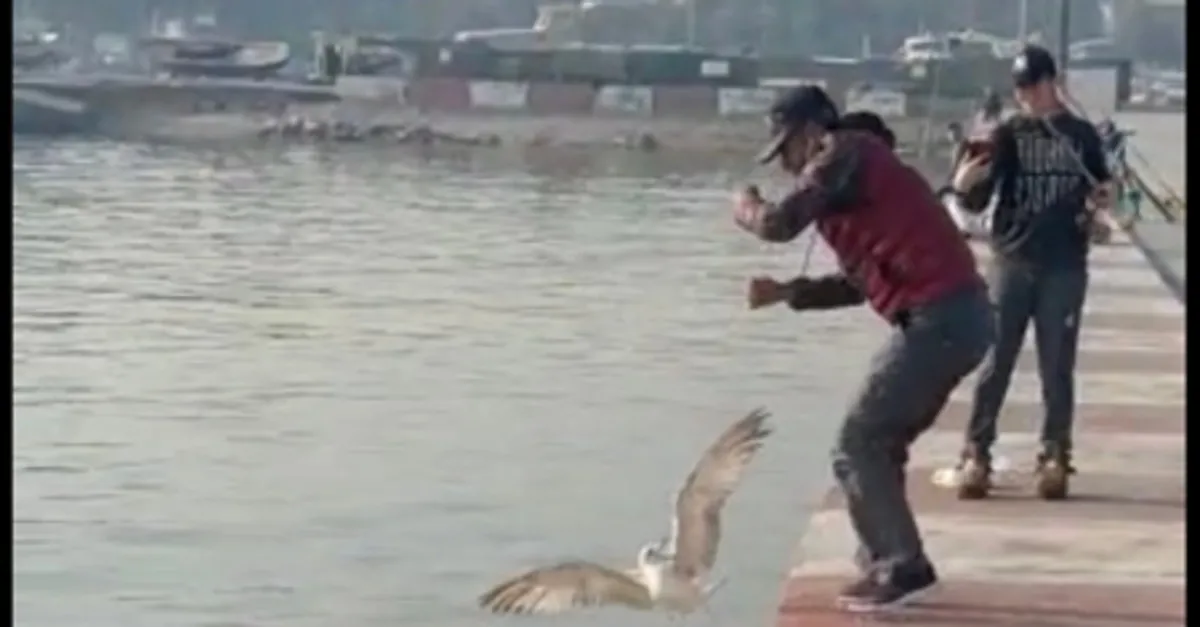 Oltasına takıldı! Neye uğradığını şaşırdı