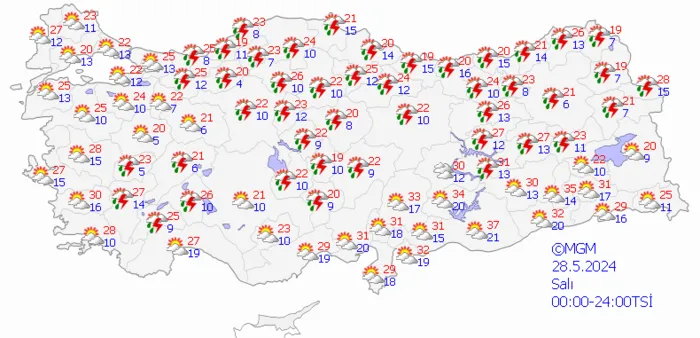 1716529776178.png Sağanak yağış sürecek! 16 il için alarm verildi! İstanbul Ankara İzmir hava durumu... - 10