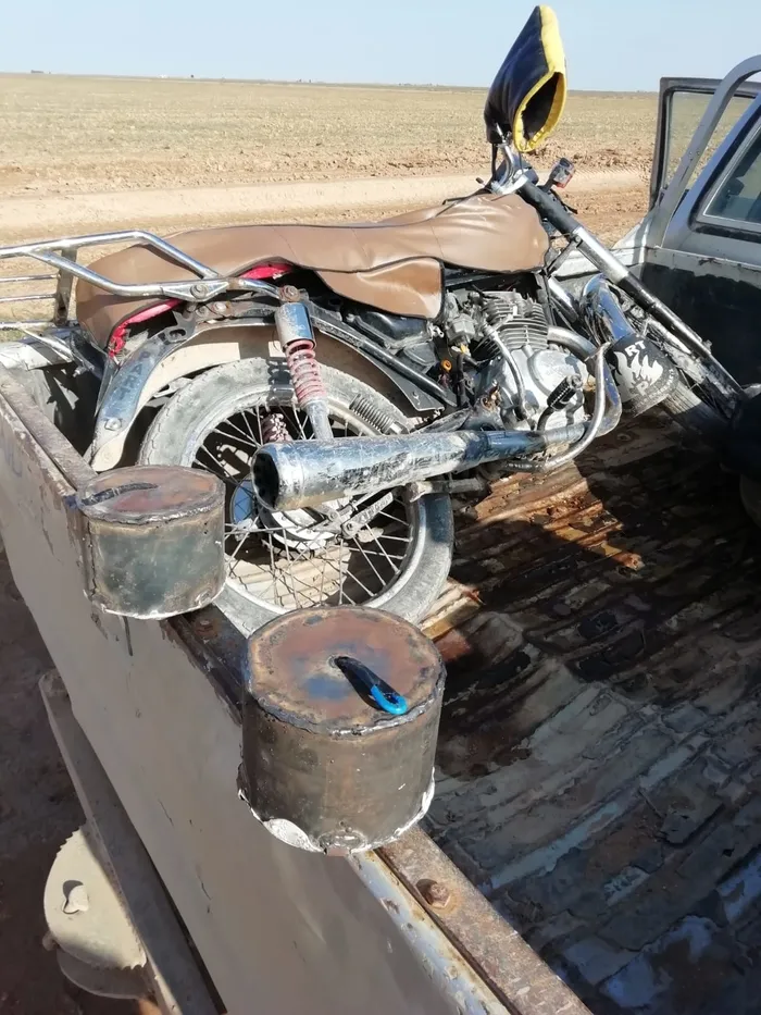 Rakka'da EYP ile tuzaklamış motosiklet ele geçirildi - 2