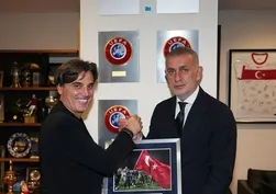 TFF'de Montella ile veda görüşmesi! Hacıosmanoğlu ile görüştü