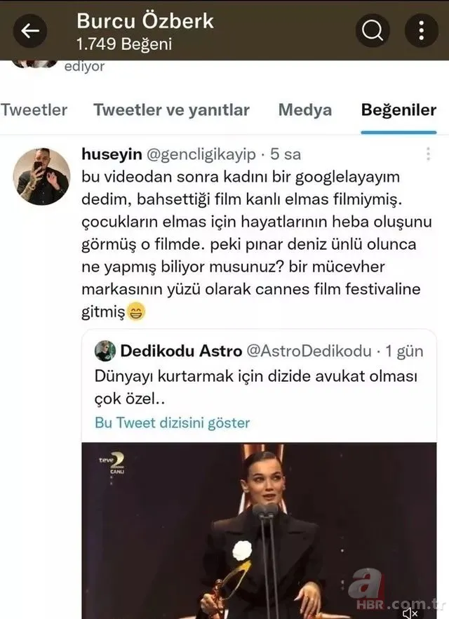 Dünyayı kurtarma duygusuyla oyuncu oldum sözleriyle ti’ye alınan Pınar Deniz’e bir şok da meslektaşlarından! Fanları birbirine girecek