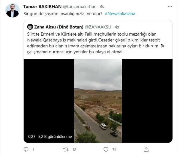 HDP’li vekillerin toplu mezar dedikleri yerde hurda çıkarma işi çıktı!